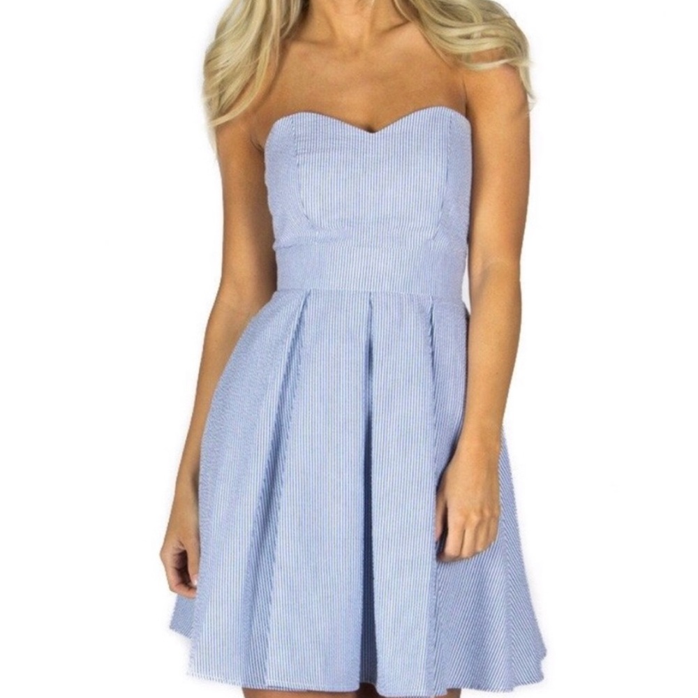 Lauren James Seersucker Dress. Size 2.